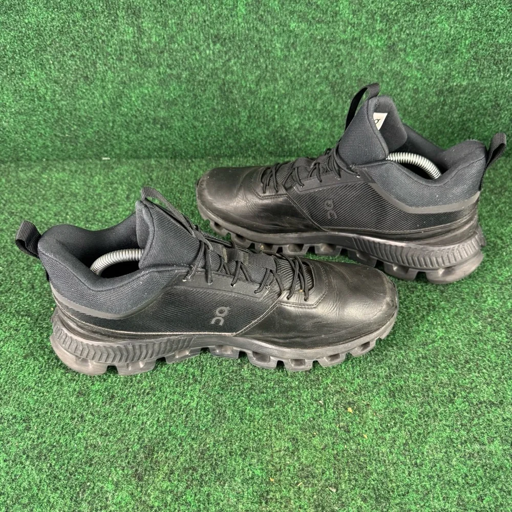 On Running Cloud Hi Shoes Mens Size 8 Black CloudTec Womens 9.5 Waterproof - Picture 5 of 10
